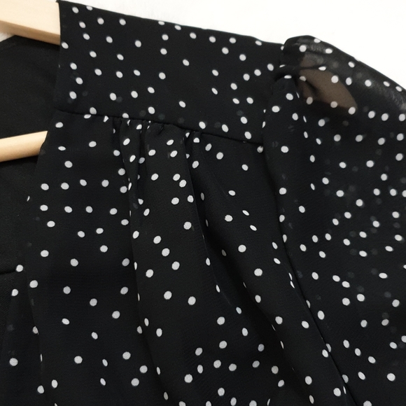 Crystal doll polka dot black wrap maxi dress - Picture 11 of 17